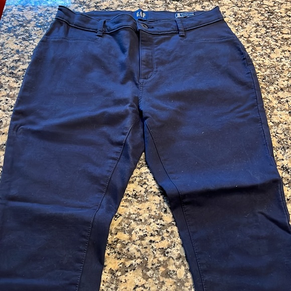 Gap blue stretch skinny jeans Sz 8 soft cotton 5 pockets - Picture 3 of 13